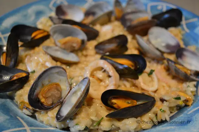 assiette de risotto de la mer