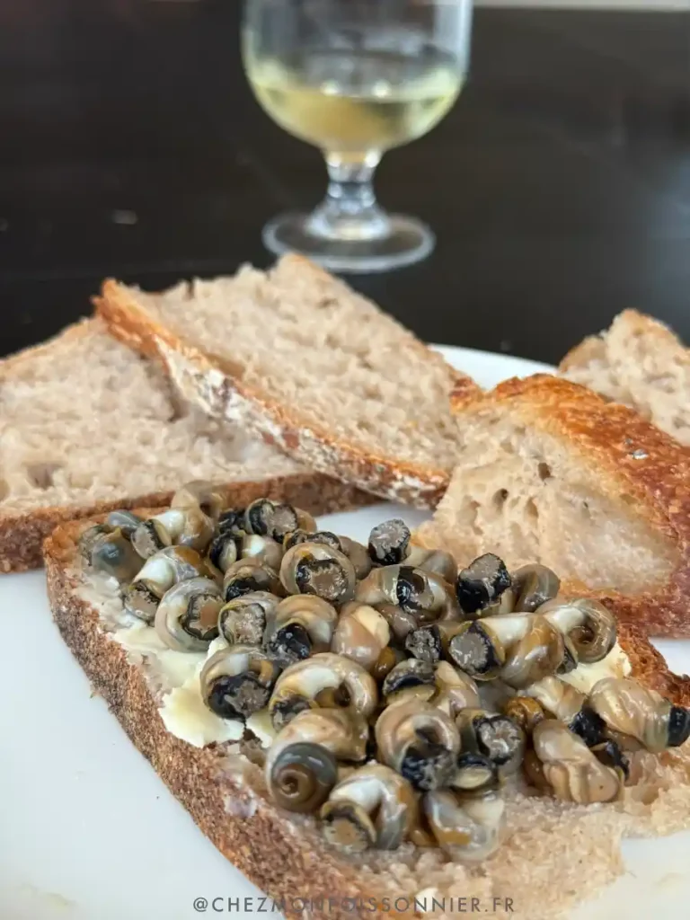 une belle tartine beurrée de bigorneaux