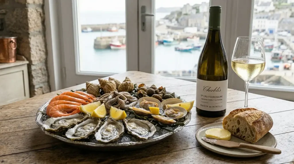Plateau de coquillage et du Chablis